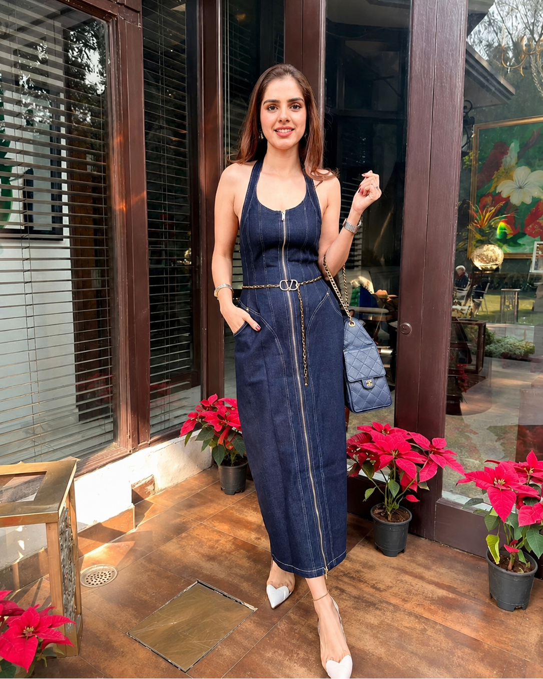 Sharnamli's Pick : Nora Halter Denim Dress