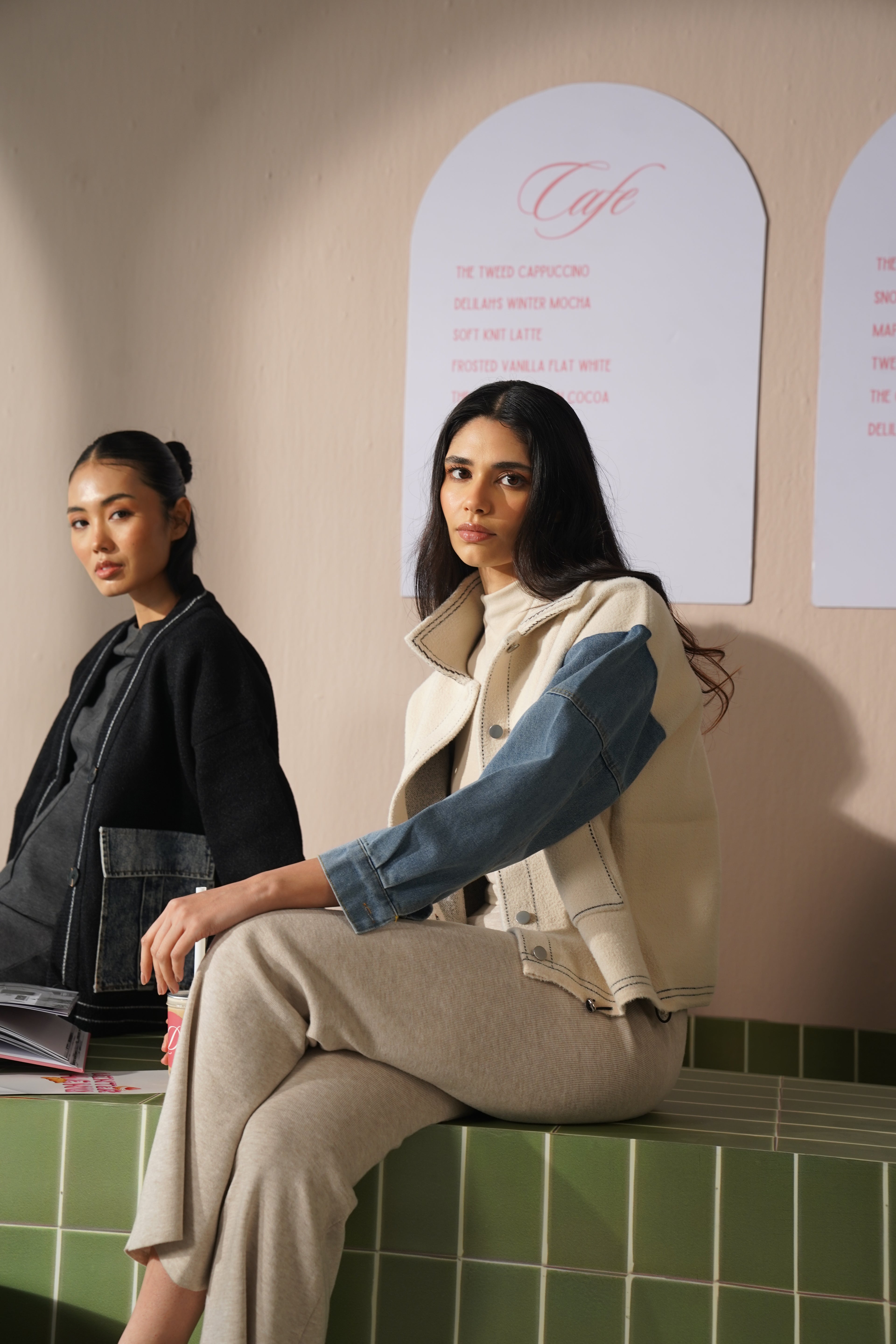 Raya Knit & Denim Jacket