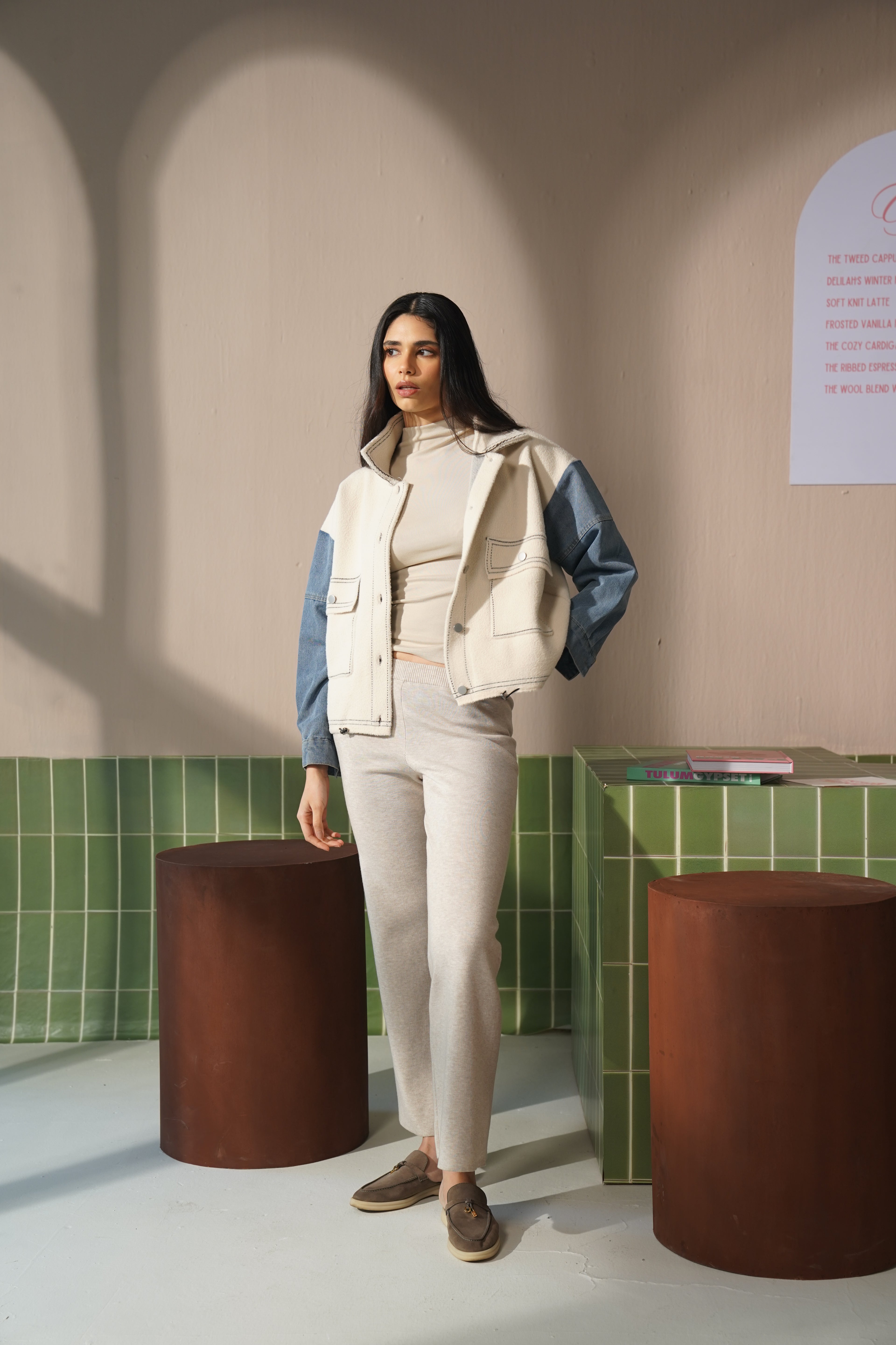 Raya Knit & Denim Jacket