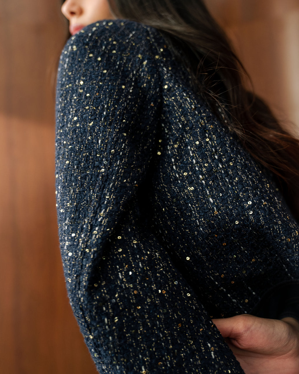 Iris Tweed with Denim Jacket