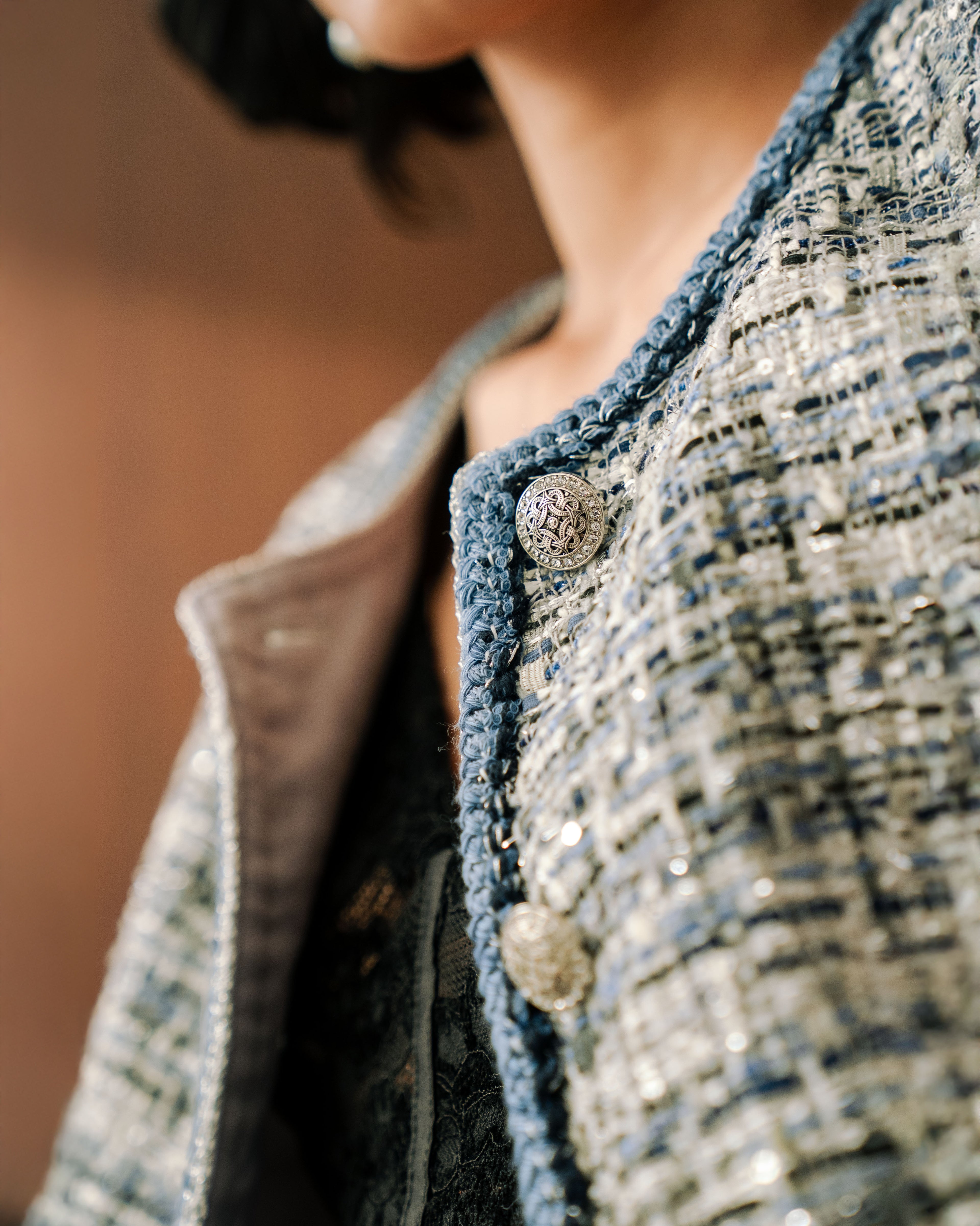 Sapphire Tweed Jacket