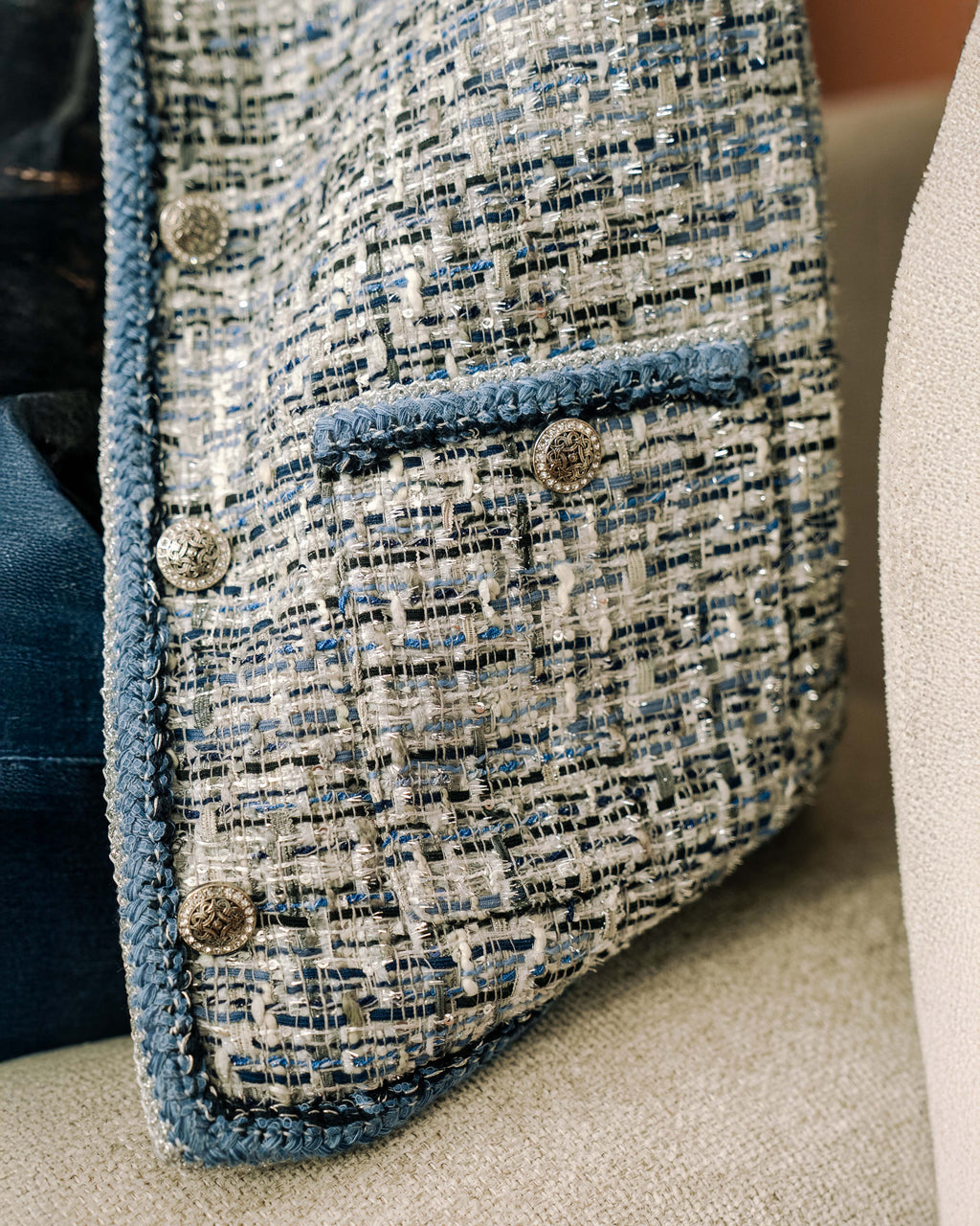 Sapphire Tweed Jacket