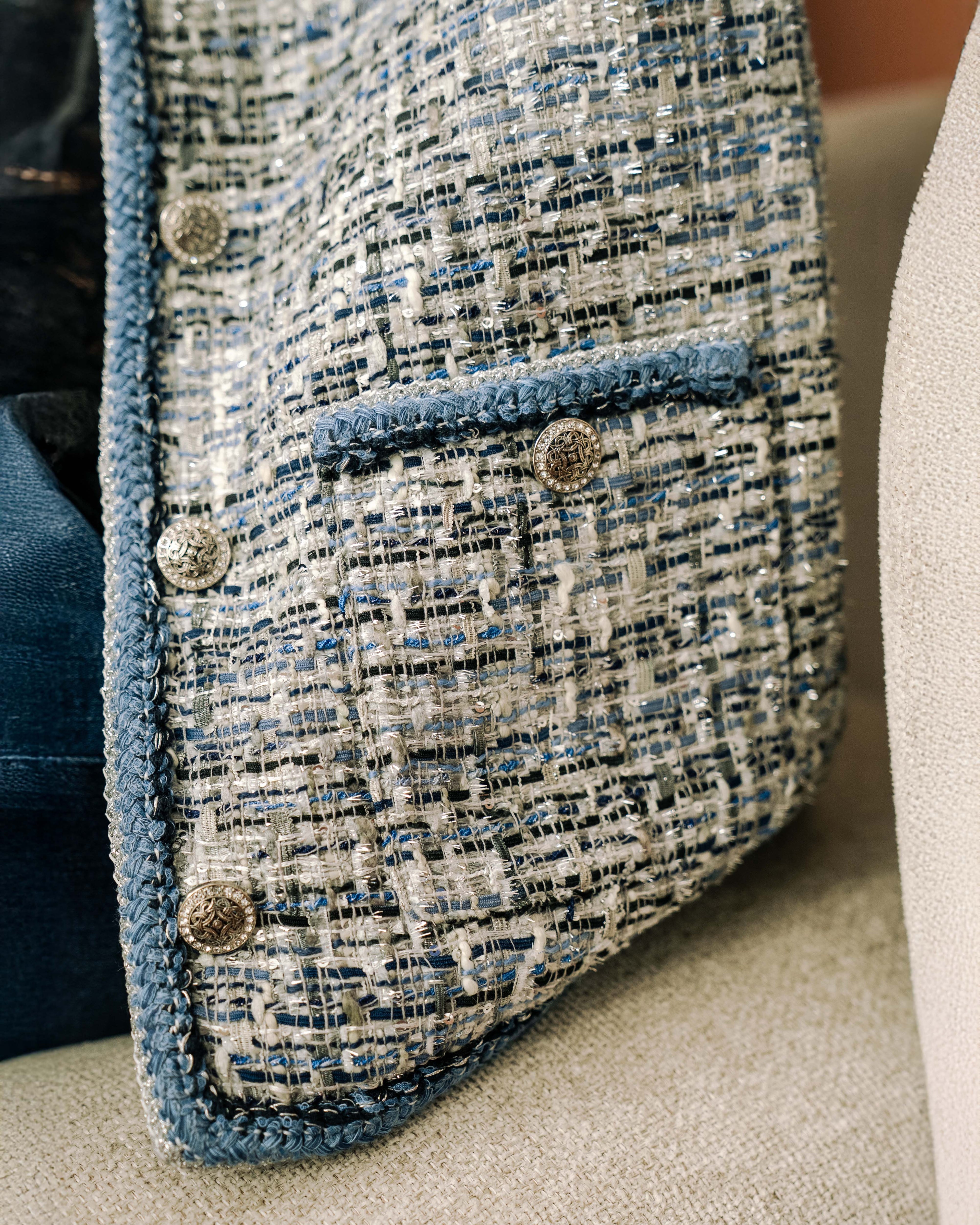 Sapphire Tweed Jacket