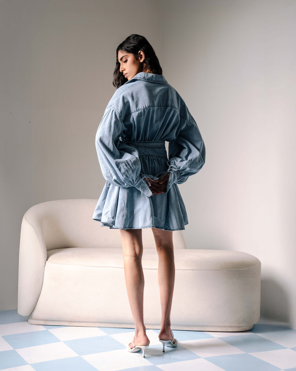Poppy Denim Dress - Light