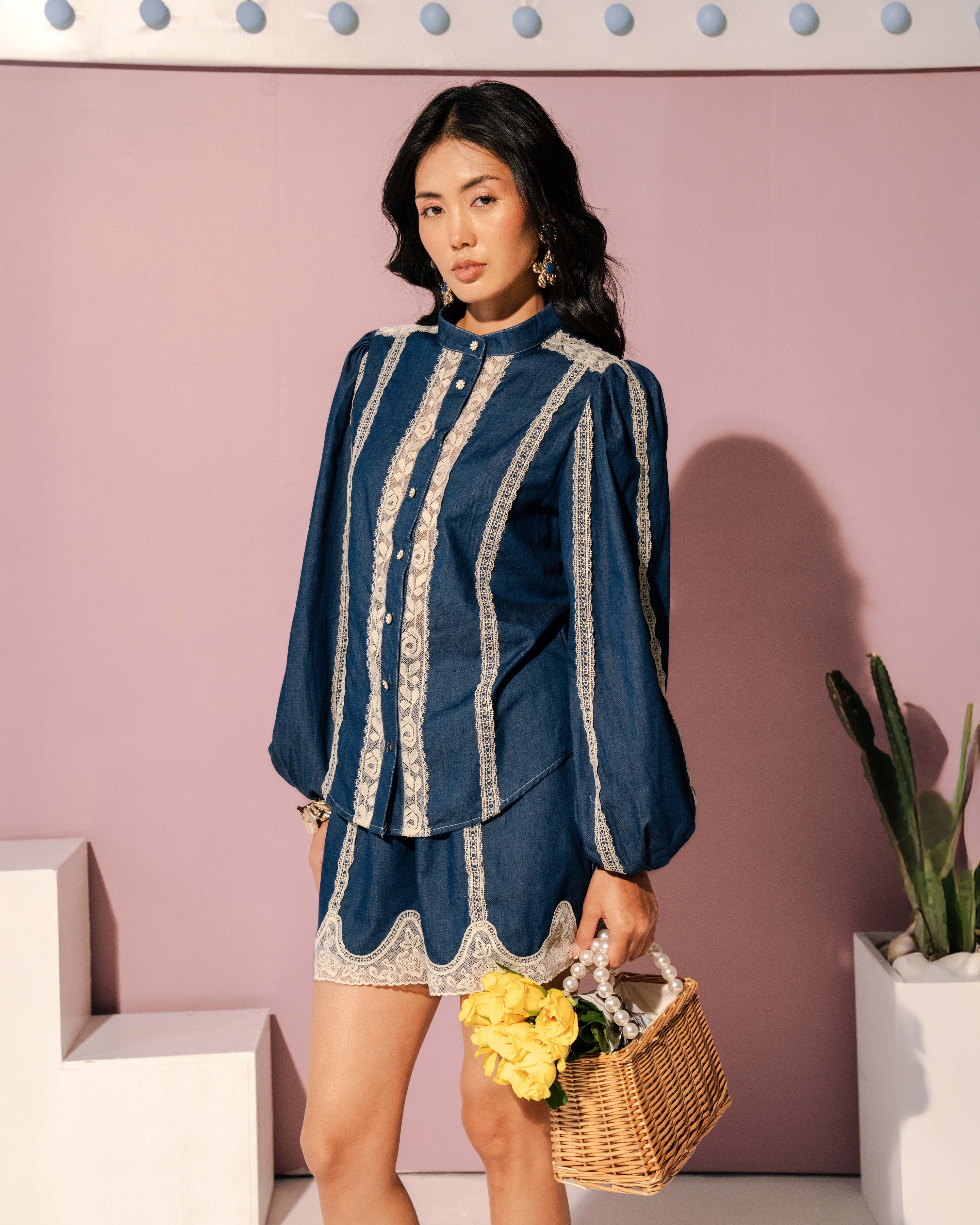 Indigo Short Set