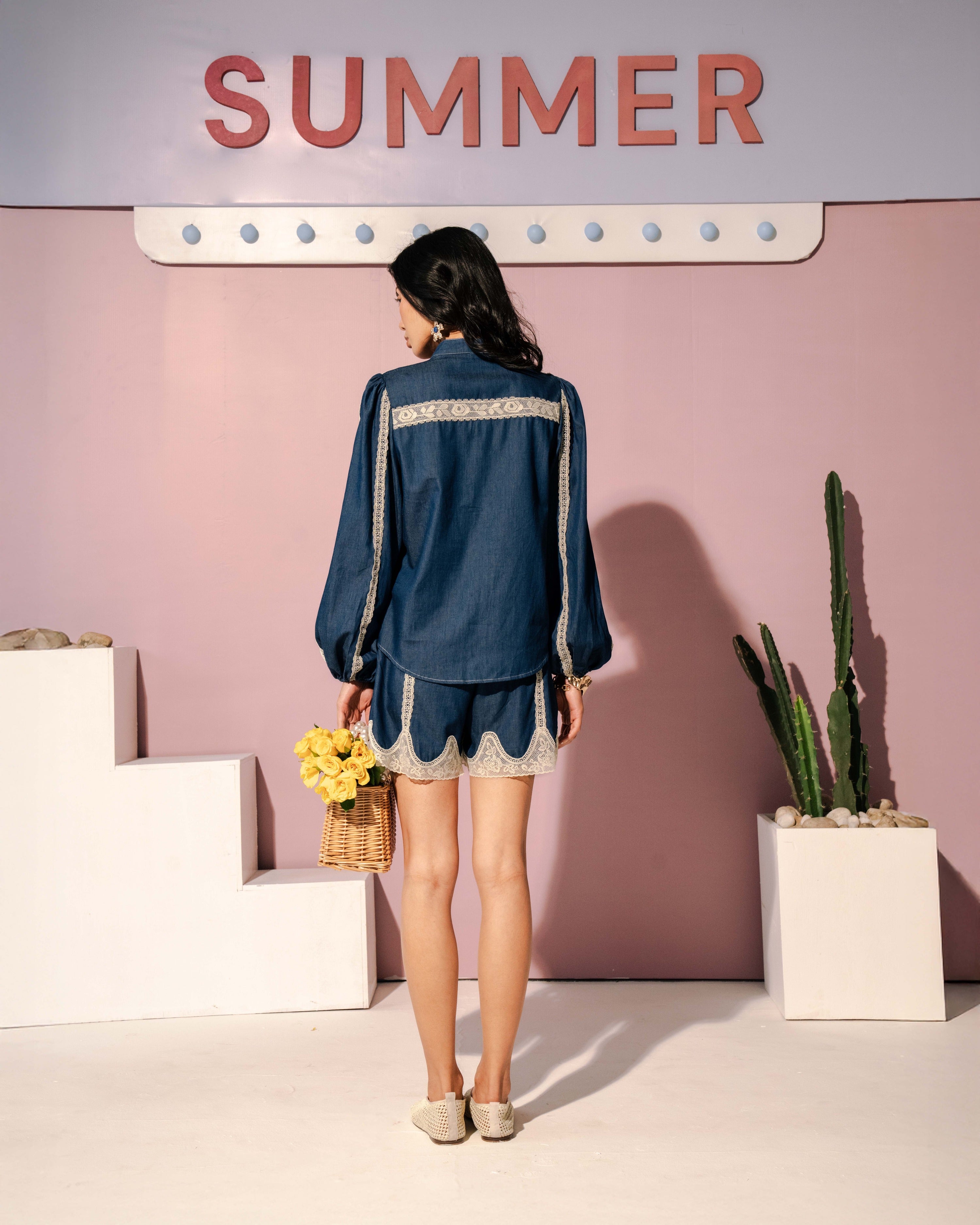Indigo Short Set