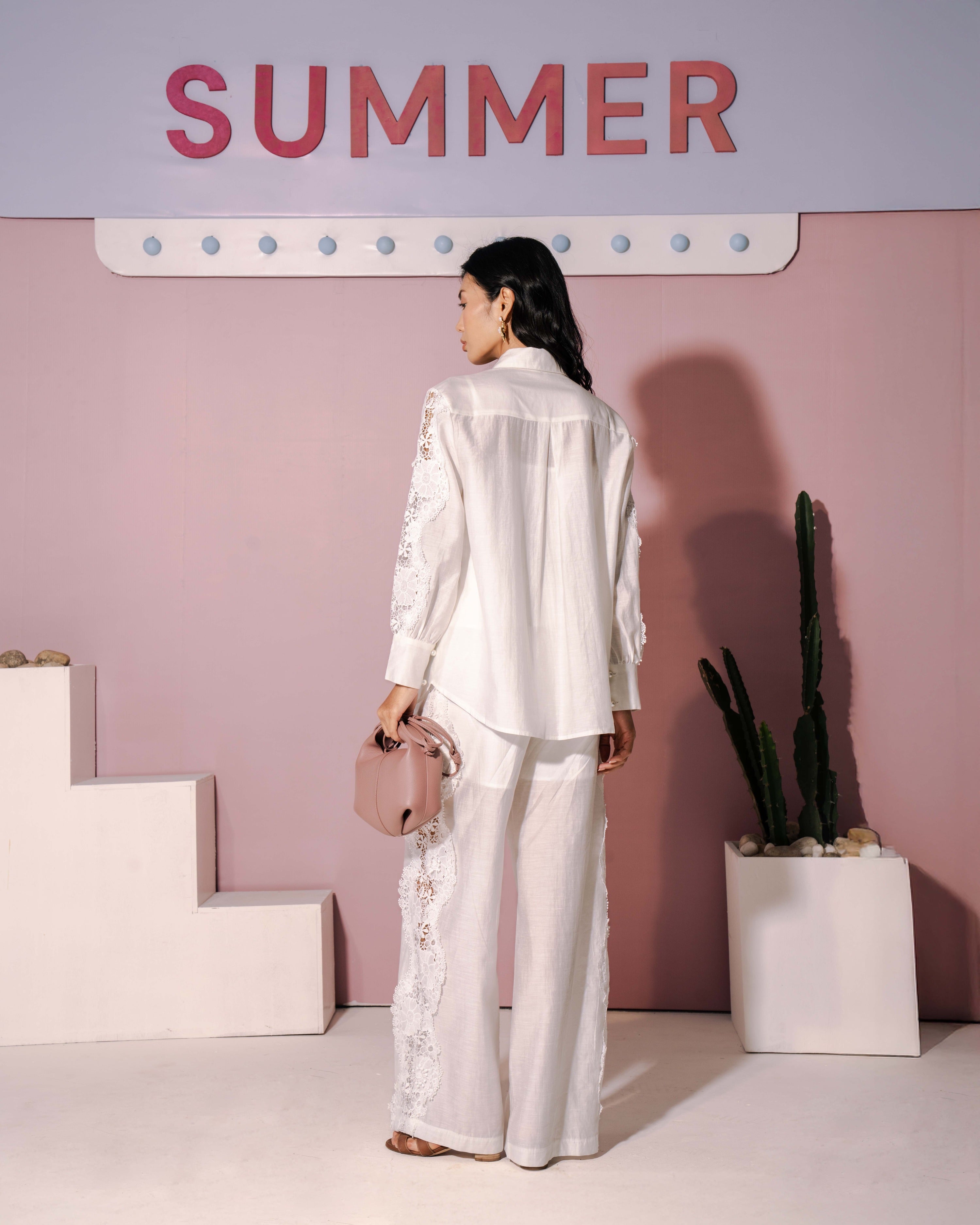 Elara Co-ord Set - Ivory