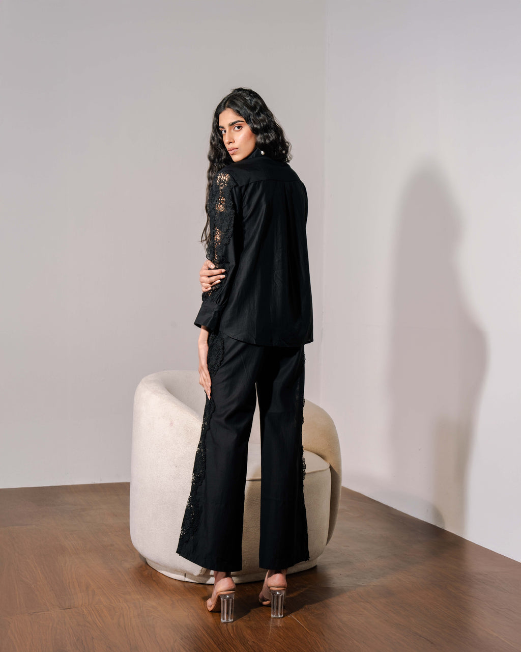 Elara Co-ord Set - Noir