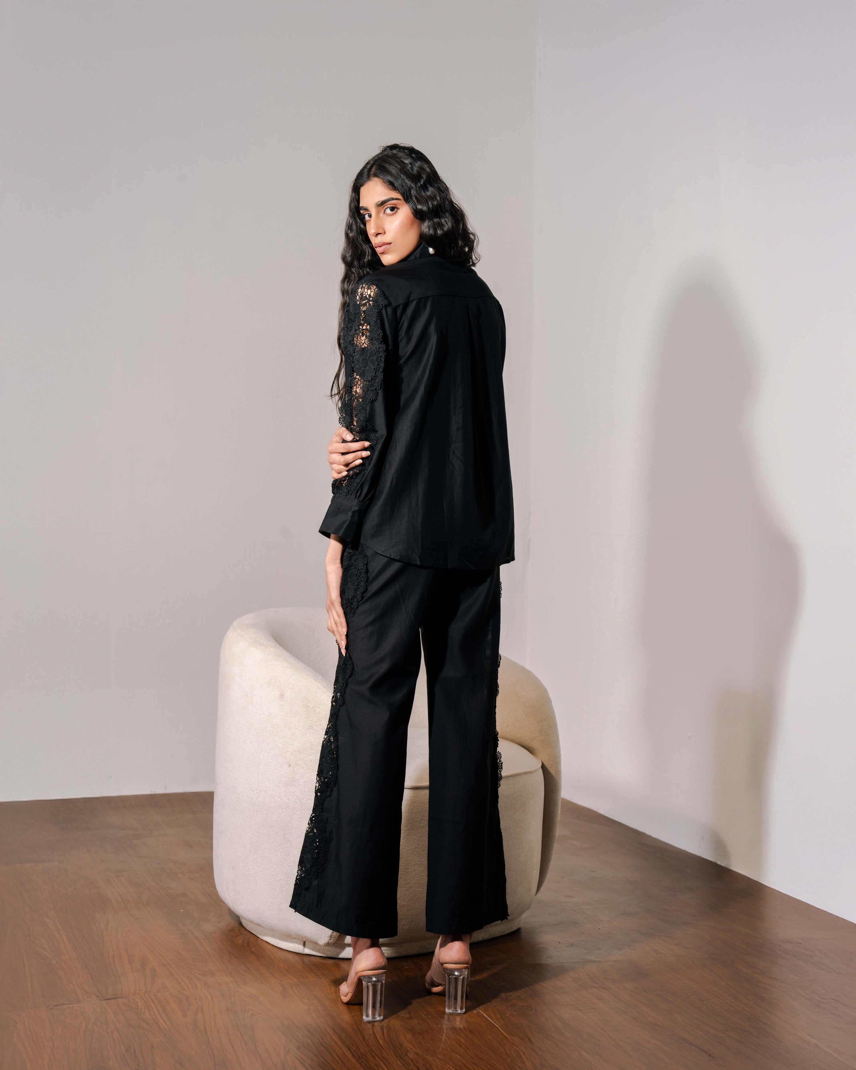 Elara Co-ord Set - Noir
