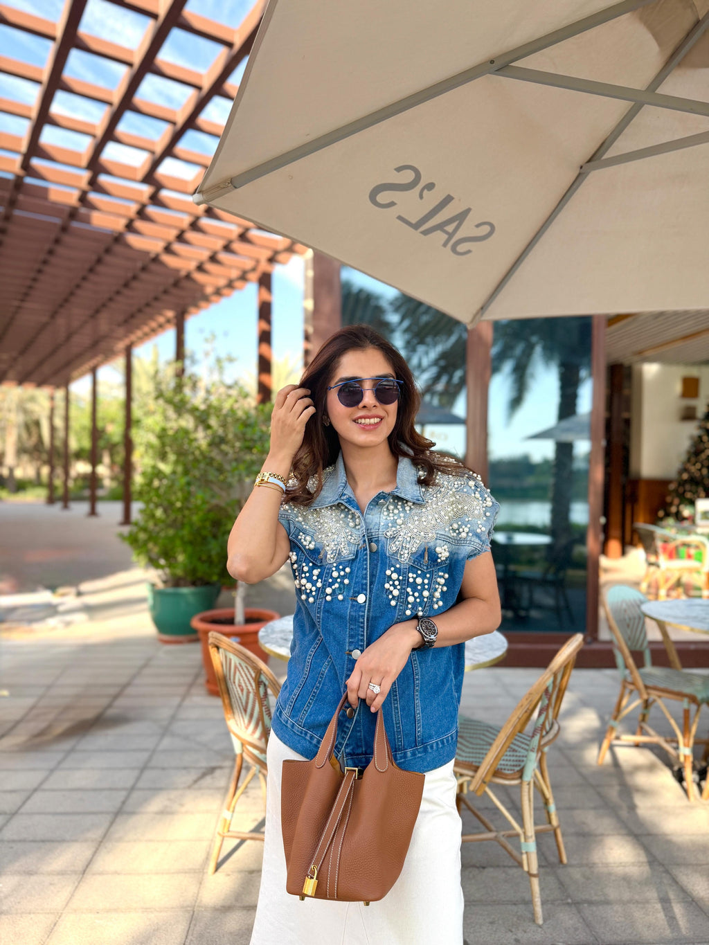 Sharamli's Pick : Gigi Denim Vest (Dark)