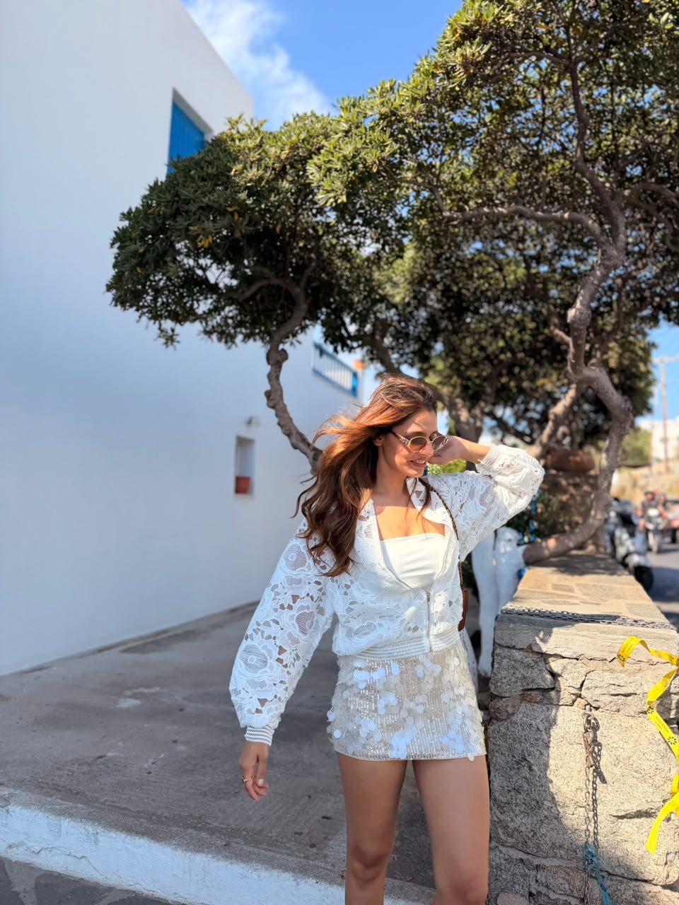 Alisha's Pick : Ophelia Lace Bomber - White