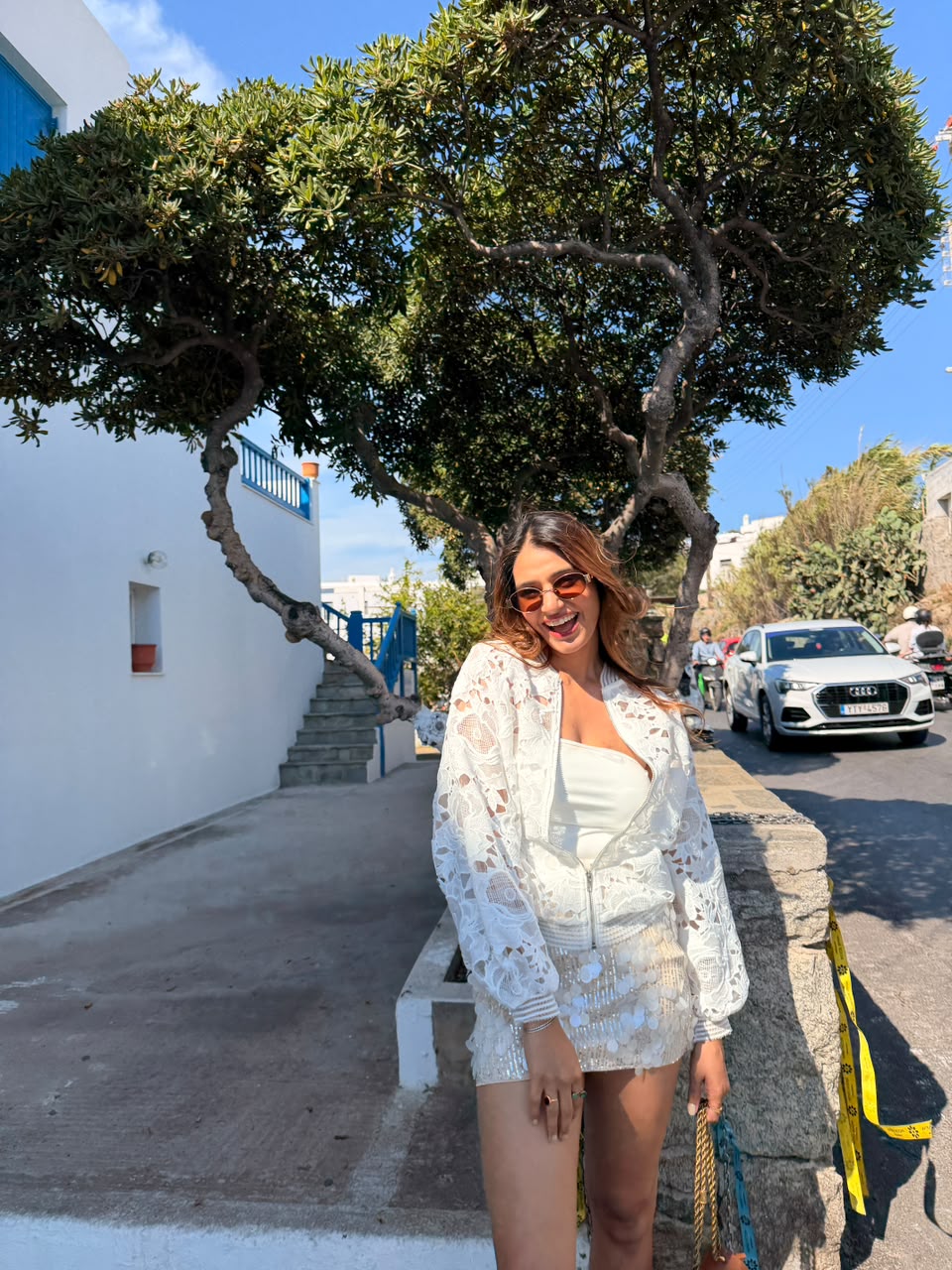Alisha's Pick : Ophelia Lace Bomber - White