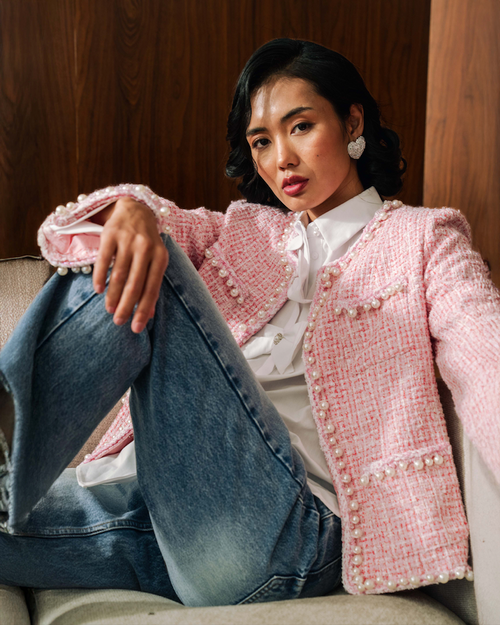 ジャケット・アウター samoyed Sailor Tweed Jacket Blossom Tweed Jacket – Delilah