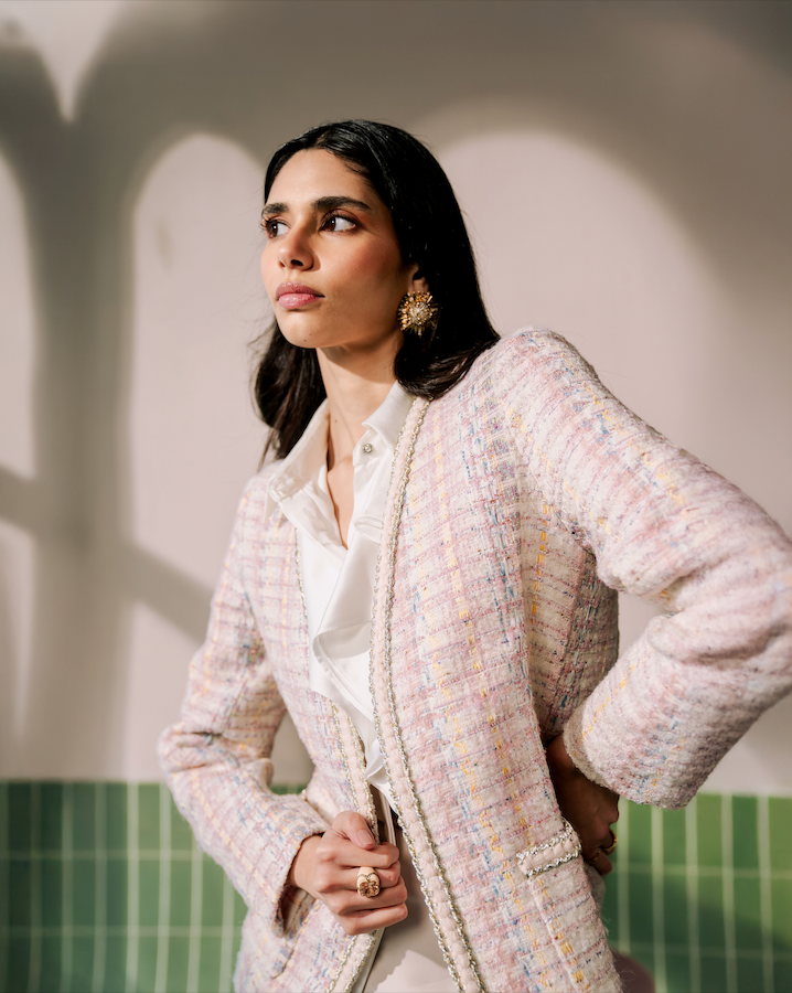 Blush Tweed Jacket
