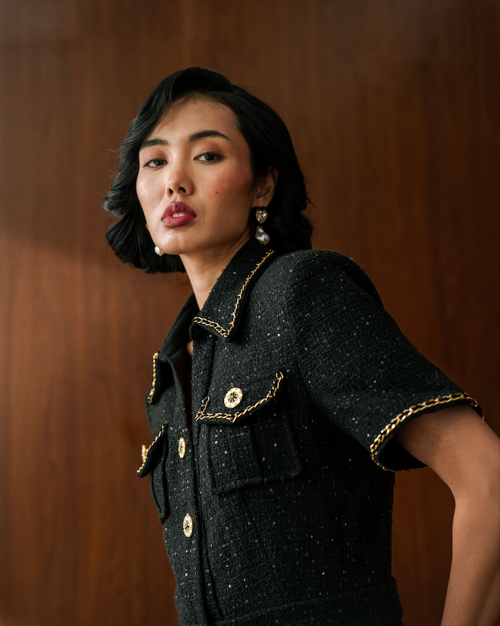 Blair Tweed Playsuit